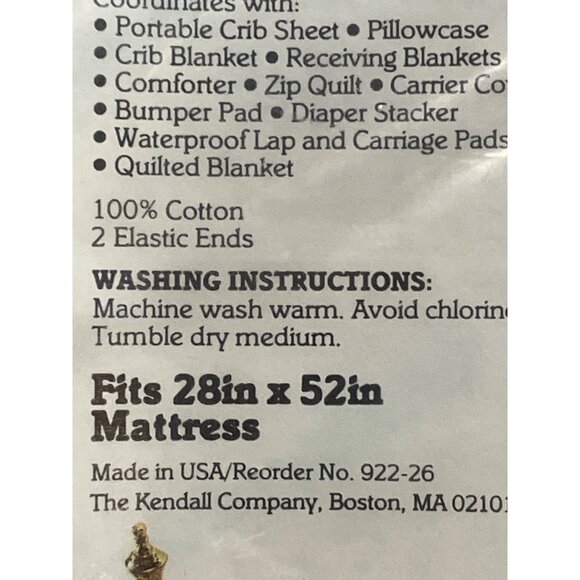 Care Bears Crib Sheet Stretch-End Fits 28x52 Inch Mattress Machine Washable - Picture 8 of 11